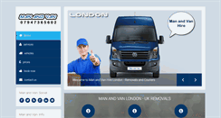 Desktop Screenshot of manandvanlondon.uk